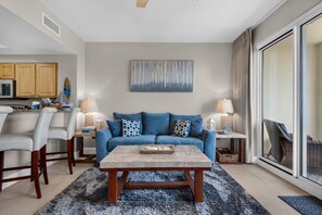 Condo, 1 King Bed with Sofa bed (Ariel Dunes I 1505) | Living area | TV - Ariel Dunes I 1505 (Miramar Beach)