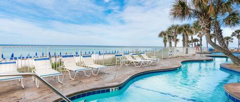 Condo, 1 King Bed with Sofa bed (Splash 1803E) | Pool | Outdoor pool, a heated pool