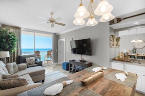 Condo, Multiple Beds (Majestic Beach Towers 2-1005) | Living area | TV - Majestic Beach Towers 2-1005 (Panama City Beach)