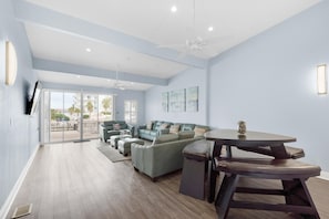 House, Multiple Beds (Gone Coastal) | Living area | TV