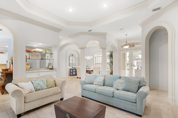 House, Multiple Beds (Eat.Sleep.Beach.Repeat) | Living area | TV