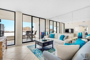 Apartment, Multiple Beds (East Pass 209) | Living area | TV - East Pass 209 (Destin)