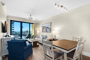 Condo, Multiple Beds (Emerald Grande W223) | Living area | TV - Emerald Grande W223 (Destin)