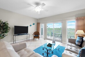 Condo, Multiple Beds (Summit at Tops'l 403) | Living area | TV
