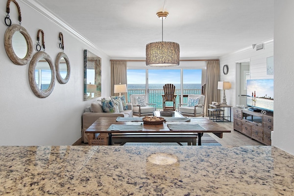 Condo, Multiple Beds (Beach House 603D- Rest Ashore) | Living area | TV