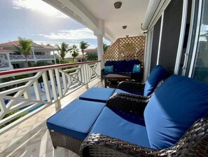Terrace/patio - Ocean View Condo, Providenciales (Richmond Hill Providenciales)