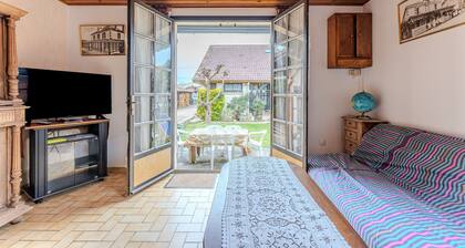 Ferienhaus 'Blanche Neige Mimizan' mit privater Terrasse und Gemeinschaftsgarten