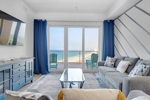 Condo, Multiple Beds (Calypso 3-2307) | Living area | TV - Calypso 3-2307 (Panama City Beach)