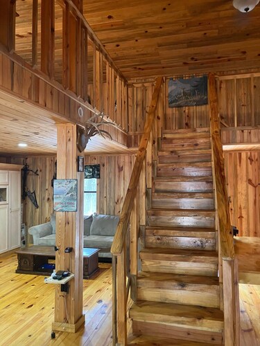 Rustic Cabin on 60 acres  of wooded land.