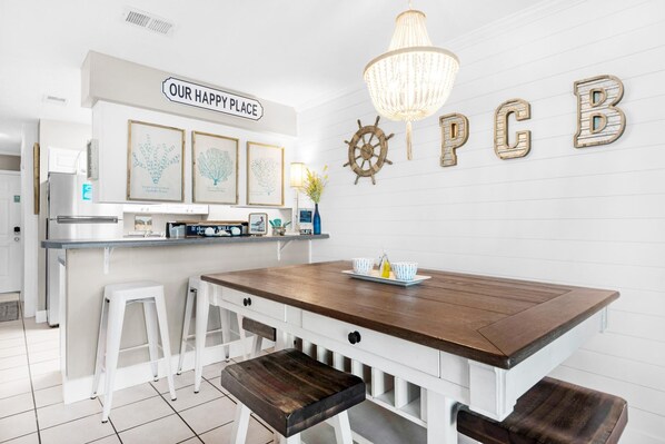 Condo, 1 trÚs grand lit et 1 canapé-lit (Gulf Highlands 116H) | Restauration