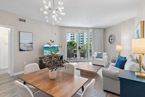 Condo, 1 King Bed with Sofa bed (Palms Resort #1405 Jr 2BR) | Living area | TV - Palms Resort #1405 Jr 2BR (Destin)