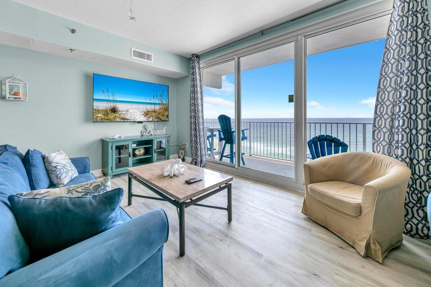 Condo, Multiple Beds (Shores of Panama 830) | Living area | TV