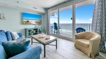 Condo, Multiple Beds (Shores of Panama 830) | Living area | TV