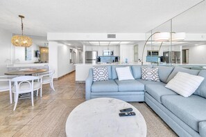 Condo, Multiple Beds (Edgewater Tower 2-805) | Living area | TV - Edgewater Tower 2-805 (Panama City Beach)
