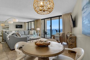 Condo, Multiple Beds (Edgewater Tower 2-805) | Living area | TV - Edgewater Tower 2-805 (Panama City Beach)