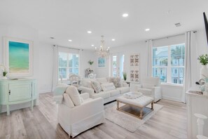 Condo, Multiple Beds (Gulf Place Residences 109) | Living area | TV - Gulf Place Residences 109 (Santa Rosa Beach)