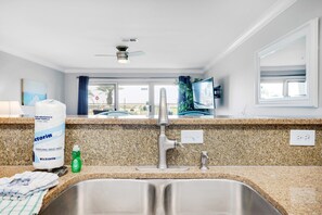 Condo, 1 King Bed with Sofa bed (Maravilla 2112) | Bathroom | Towels, soap, toilet paper