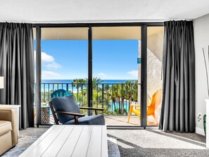 Condo, Multiple Beds (Edgewater Tower 1-305) | Living area | TV - Edgewater Tower 1-305 (Panama City Beach)