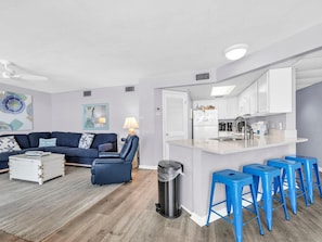 Condo, Multiple Beds (Aquavista 202E) | Living area - Aquavista 202e (Panama City Beach)