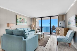 Condo, Multiple Beds (Edgewater Tower 3-1012) | Living area | TV - Edgewater Tower 3-1012 (Panama City Beach)