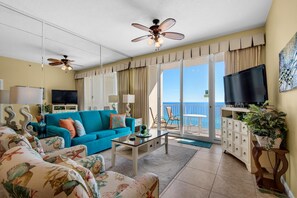 Lägenhet - flera sängar (Leeward Key 1202) | Vardagsrum | Tv