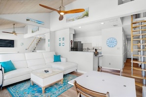 Condo, Multiple Beds (Nautical Watch A-11) | Living area | TV - Nautical Watch A-11 (Panama City Beach)