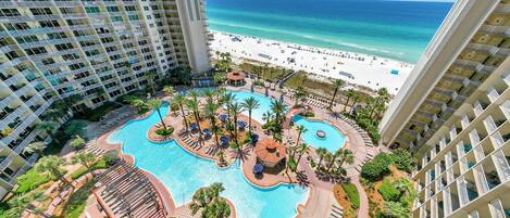 Condo, 1 King Bed with Sofa bed (Shores of Panama 1212) | Pool | Indoor pool, outdoor pool