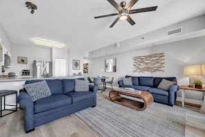 Condo, Multiple Beds (Shores of Panama 2004) | Living area | TV - Shores of Panama 2004 (Panama City Beach)