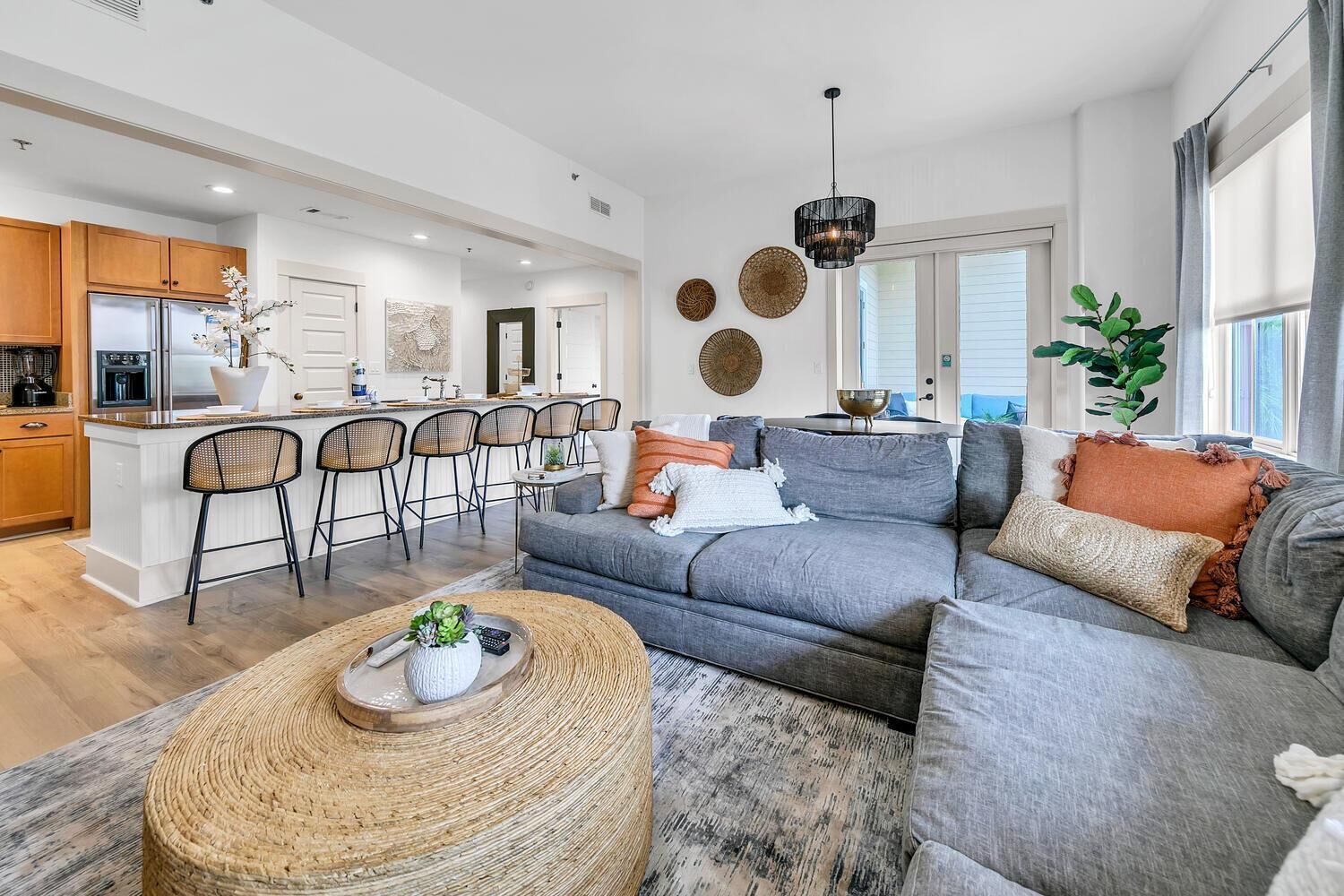 Huoneisto, useita sänkyjä (Redfish Village M1222) | Oleskelualue | Televisio