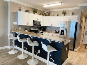 Condo, Multiple Beds (Ocean Villa 1303) | Private kitchen | Oven, toaster - Ocean Villa 1303 (Panama City Beach)