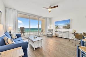 Condo, 1 King Bed with Sofa bed (Majestic Beach Towers 1-1014) | Living area | TV - Majestic Beach Towers 1-1014 (Panama City Beach)