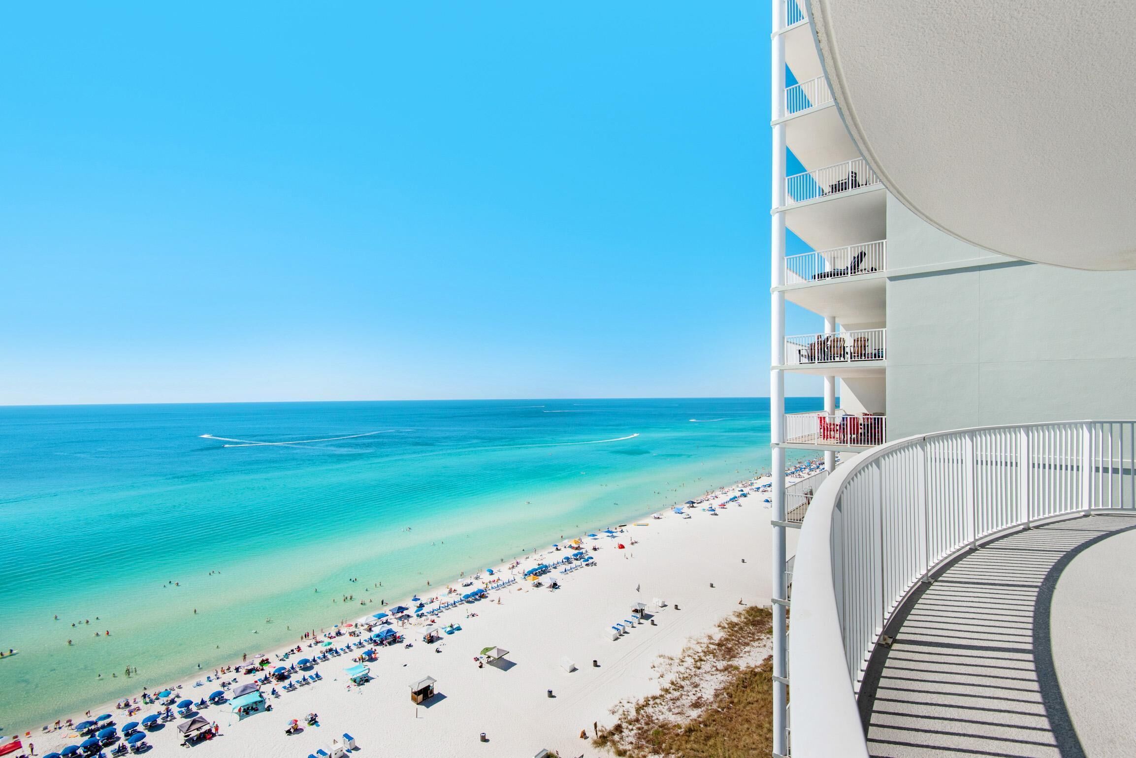 公寓客房, 多張床 (Twin Palms 1701) | 海灘 | 位於海灘上