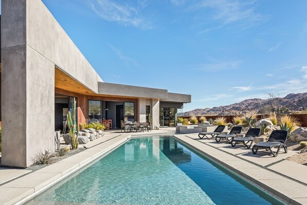 A heated pool - Cactus Cove by Fieldtrip | 4bd villa w Pool, Spa, and Views (Joshua Tree)