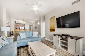 Condo, Multiple Beds (Sunrise Beach 903) | Living area | TV - Sunrise Beach 903 (Panama City Beach)