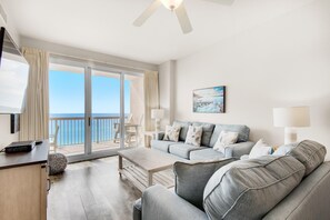 Condo, Multiple Beds (Sunrise Beach 903) | Living area | TV - Sunrise Beach 903 (Panama City Beach)