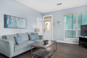 House, Multiple Beds (Destiny Beach Villas #20A&B) | Living area | TV - Destiny Beach Villas #20a&b (Destin)