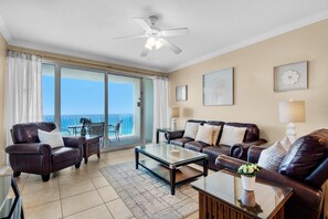 Condo, Multiple Beds (Boardwalk 1810) | Living area | TV - Boardwalk 1810 (Panama City Beach)