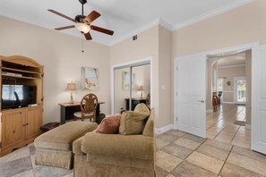 House, Multiple Beds (Blue Pelican) | Living area | TV