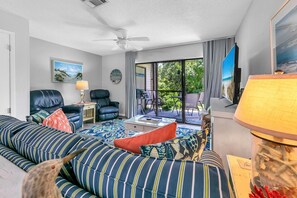 House, Multiple Beds (Portside K5) | Living area | TV - Portside K5 (Panama City Beach)