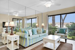 Condo, Multiple Beds (Edgewater Golf Villa 2010) | Living area | TV - Edgewater Golf Villa 2010 (Panama City Beach)