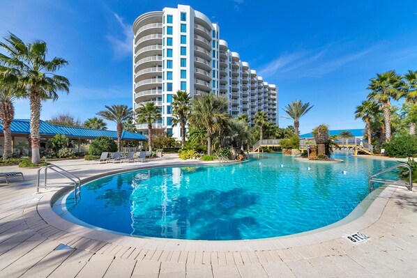 Condo, 1 King Bed with Sofa bed (Palms Resort #2812 Jr. 2BR-Sunset Dre) | Pool | Outdoor pool, a heated pool