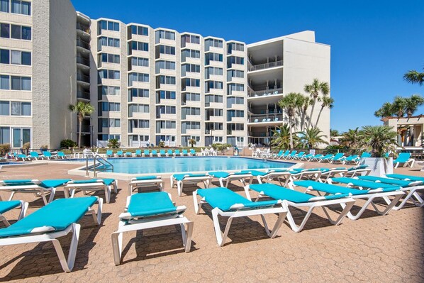 Studio, 2 Queen Beds (Top of the Gulf 416) | Pool | Outdoor pool, a heated pool - Top of the Gulf 416 (Panama City Beach)