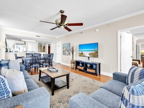 Condo, Multiple Beds (Majestic Beach Towers 1-1701) | Living area | TV