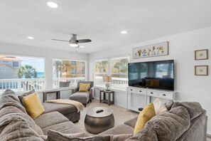 Townhome, Multiple Beds (The Sand Dollar A) | Living area | TV - The Sand Dollar A (Panama City Beach)