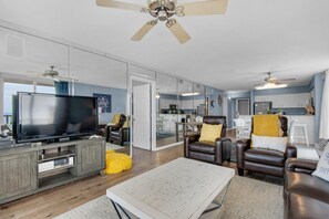 Condo, Multiple Beds (Pelican Beach Terrace 807) | Living area | TV - Pelican Beach Terrace 807 (Destin)