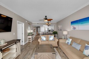 Condo, Multiple Beds (Majestic Beach Towers 1-1804) | Living area | TV
