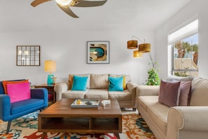 House, Multiple Beds (Sand Castles West T8) | Living area | TV - Sand Castles West T8 (Panama City Beach)