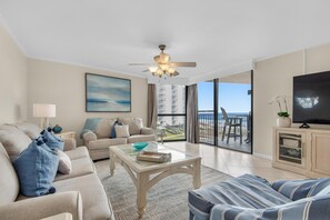 Condo, 1 King Bed with Sofa bed (Mainsail 234) | Living area | TV - Mainsail 234 (Miramar Beach)