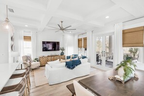 House, Multiple Beds (Time Out) | Living area | TV