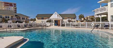 Condo, 1 Queen Bed with Sofa bed (Sandpiper Cove 2017) | Pool | Outdoor pool, a heated pool